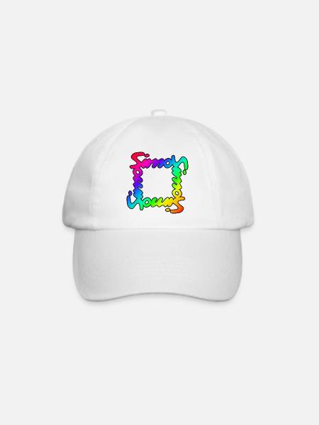 SimonCircleColor - Baseballkappe - Weiß/Weiß