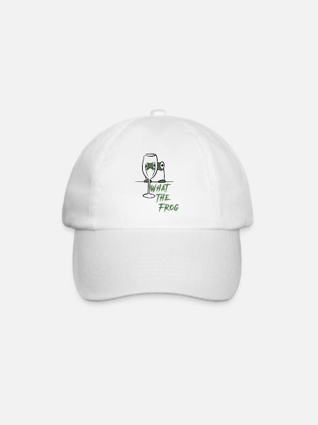 What the frog - Baseballkappe - Weiß/Weiß