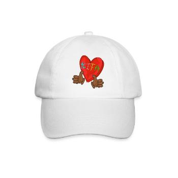 KITA EINGEWÖHNUNG KINDERTAGESSTÄTTE - Baseballkappe - Weiß/Weiß - Vorne