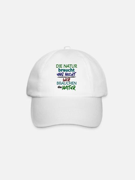 Natur Statement Umwelt Erde - Baseballkappe - Weiß/Weiß