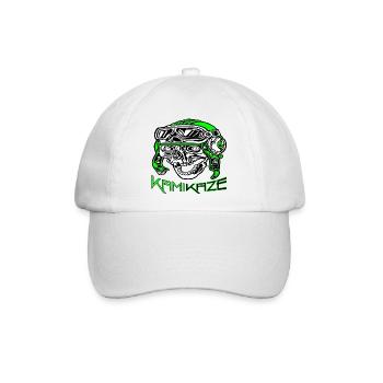 Kamikaze lieber Teufel - Baseballkappe - Weiß/Weiß - Vorne