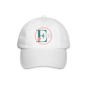 Ellis Name Vorname Mädchen - Baseballkappe - Weiß/Weiß - Vorne
