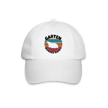 Garten Buddeln Maulwurf Gartenarbeit - Baseballkappe - Weiß/Weiß - Vorne