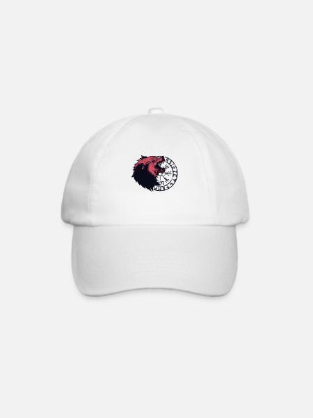 Fenrir Vegvisir - Baseballkappe - Weiß/Weiß