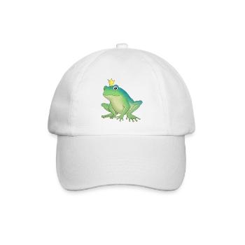 Froschkönig - Baseballkappe - Weiß/Weiß - Vorne