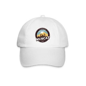 Maskat Oman Moschee Design - Baseballkappe - Weiß/Weiß - Vorne