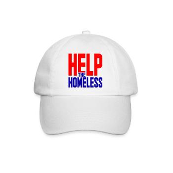 Helfen Sie ihnen obdachlosen Solidarität - Baseballkappe - Weiß/Weiß - Vorne