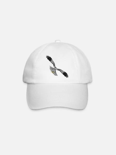 Kornweihe Terzel Greifvogel Vogel - Baseballkappe - Weiß/Weiß