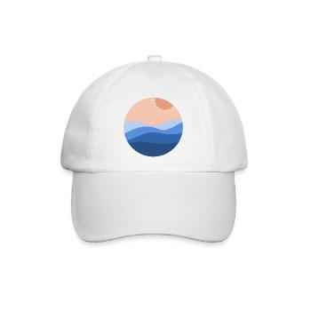 Sonne und Meer - Baseballkappe - Weiß/Weiß - Vorne
