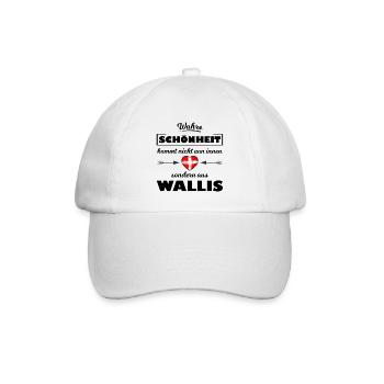 Die Schönheit aus Wallis - Baseballkappe - Weiß/Weiß - Vorne