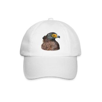 Wüstenbussard Bussard Greifvogel Raubvogel - Baseballkappe - Weiß/Weiß - Vorne