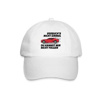 Autofahren Autofahrer Rennauto Auto Statement - Baseballkappe - Weiß/Weiß - Vorne