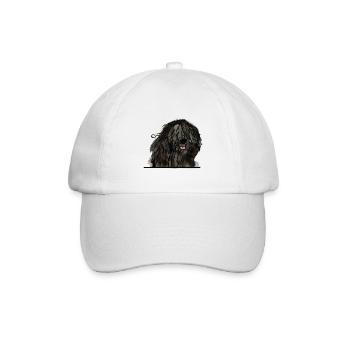 Bergamasco Schäferhund für guckende Hundeliebhaber - Baseballkappe - Weiß/Weiß - Vorne