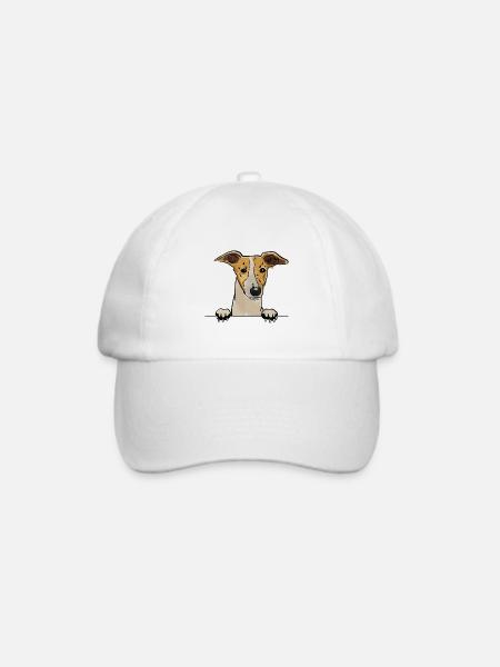 Whippet Dog für spähende Hundeliebhaber - Baseballkappe - Weiß/Weiß