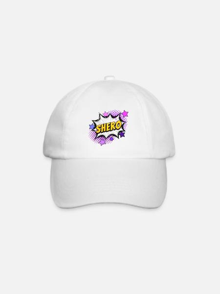 Shero - die Heldin - Baseballkappe - Weiß/Weiß