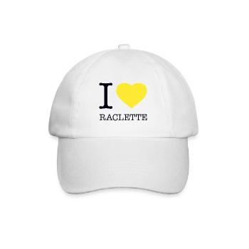 I LOVE RACLETTE - Baseballkappe - Weiß/Weiß - Vorne
