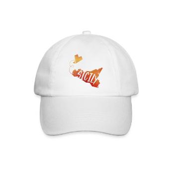 Sicily - Baseballkappe - Weiß/Weiß - Vorne