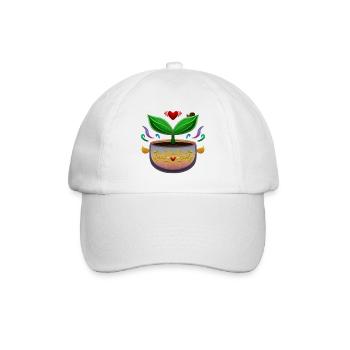 Der bunte Topf des Himmels! Von Pousse2Bambou ! - Baseballkappe - Weiß/Weiß - Vorne
