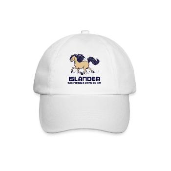 Pferdenarr Islandpferde Pferde Statement Galopp - Baseballkappe - Weiß/Weiß - Vorne