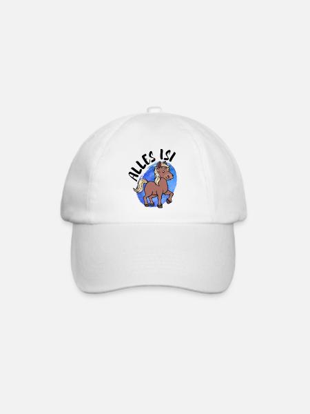 Islandponys Islandpferde Pony Pferde Statement - Baseballkappe - Weiß/Weiß