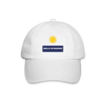 Hallo Sonnenschein - Baseballkappe - Weiß/Weiß - Vorne