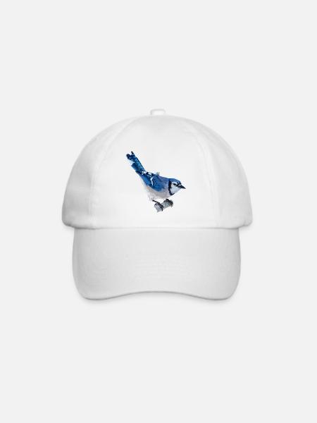 Blaue Chara - Baseballkappe - Weiß/Weiß