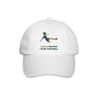 Frauenfußball - Baseballkappe - Weiß/Weiß - Vorne