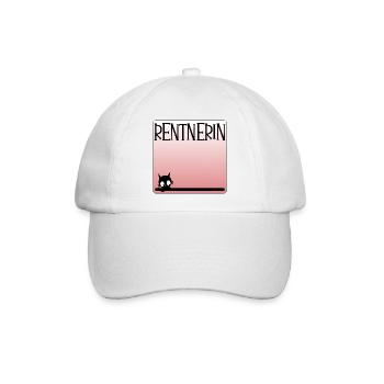 Katzen Rentnerin - Rente - Baseballkappe - Weiß/Weiß - Vorne