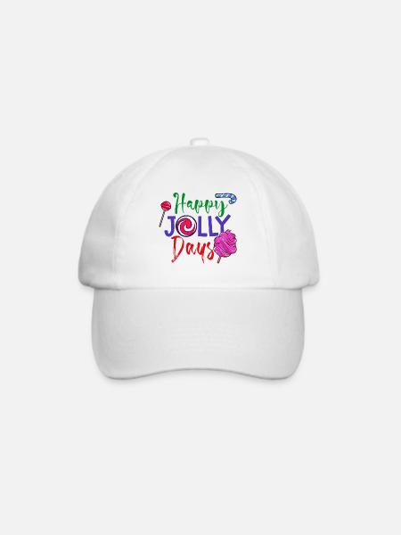 Süßigkeiten Statement Bonbon Naschen Lecker - Baseballkappe - Weiß/Weiß