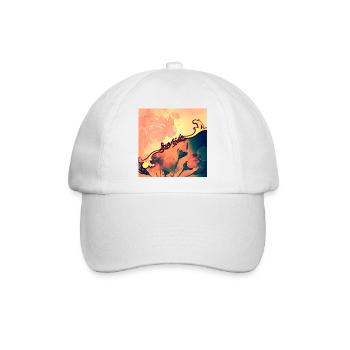 wunderbares Blumendesign - Baseballkappe - Weiß/Weiß - Vorne