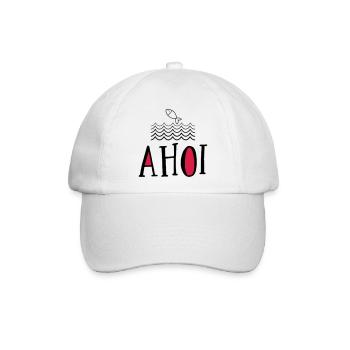 Ahoi - Baseballkappe - Weiß/Weiß - Vorne