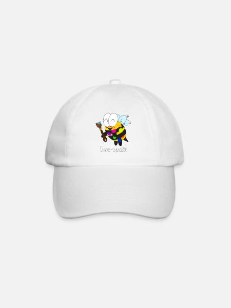 bee malt - Baseballkappe - Weiß/Weiß
