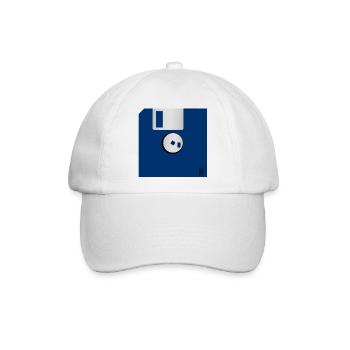 Diskette - Baseballkappe - Weiß/Weiß - Vorne