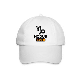 Tierkreis Statement Steinbock Astrologie Horoskop - Baseballkappe - Weiß/Weiß - Vorne