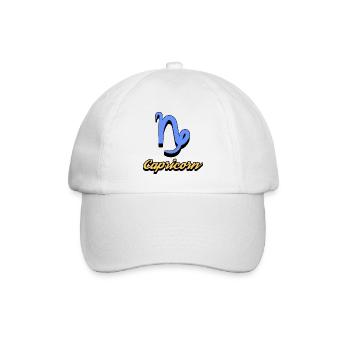 Gezeiten Horoskop Steinbock Himmel Astronomie - Baseballkappe - Weiß/Weiß - Vorne