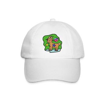 Gestirne Steinbock Tierkreiszeichen Horoskop - Baseballkappe - Weiß/Weiß - Vorne