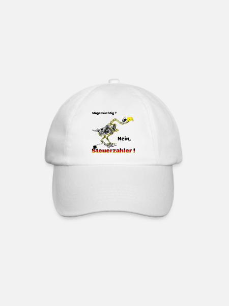 Pleitegeier, Steuerzahler - Baseballkappe - Weiß/Weiß