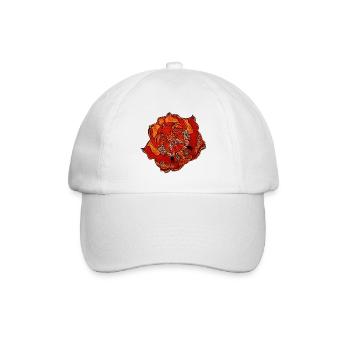 tolle frühlingsmotive damen, papageientulpe - Baseballkappe - Weiß/Weiß - Vorne