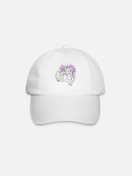 LIEGENDER TIGER - Baseballkappe - Weiß/Weiß