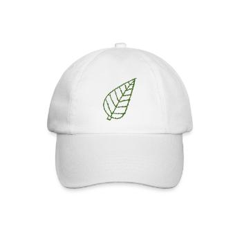 Blätter Baum Symbol Blatt Grün - Baseballkappe - Weiß/Weiß - Vorne