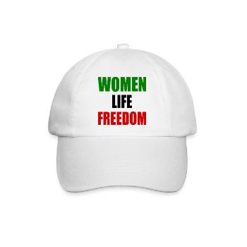 Women life freedom - Baseballkappe - Weiß/Weiß - Vorne
