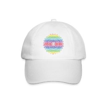 Mandala - Baseballkappe - Weiß/Weiß - Vorne