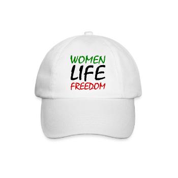 Women life freedom iran - Baseballkappe - Weiß/Weiß - Vorne