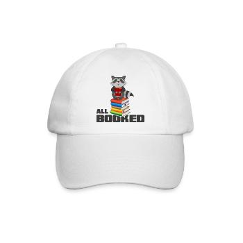 lesen lesestunde buch fibel roman ebook "booked" - Baseballkappe - Weiß/Weiß - Vorne