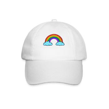Homo Lgbt Regenbogen Gleichberechtigung Bisexuell - Baseballkappe - Weiß/Weiß - Vorne