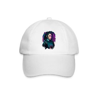 Beautiful Punk Girl das perfekte Geschenk für - Baseballkappe - Weiß/Weiß - Vorne