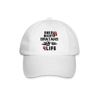 Onkel und Nichte Bratans fürs Leben Geschenk - Baseballkappe - Weiß/Weiß - Vorne