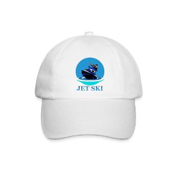 Jetski - Baseballkappe - Weiß/Weiß - Vorne