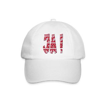 JA - Baseballkappe - Weiß/Weiß - Vorne
