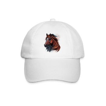 Hengst - Baseballkappe - Weiß/Weiß - Vorne